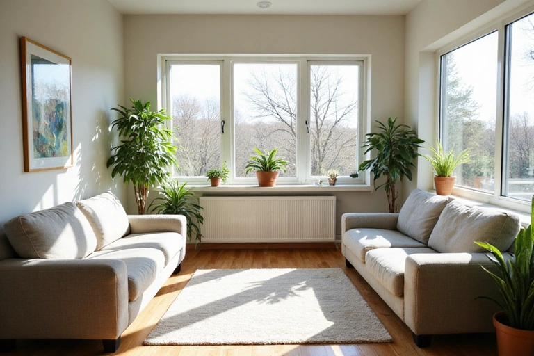 Bright and modern nutritionist office space with plants